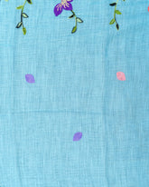 SC3151 - Linen With Colour Embroidery And Chikku Work